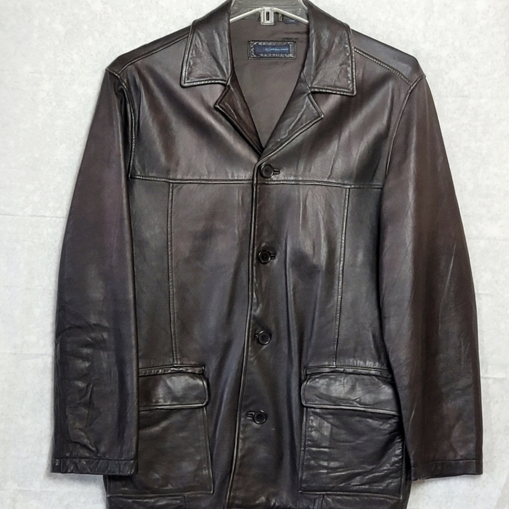 Material London Leather Coat